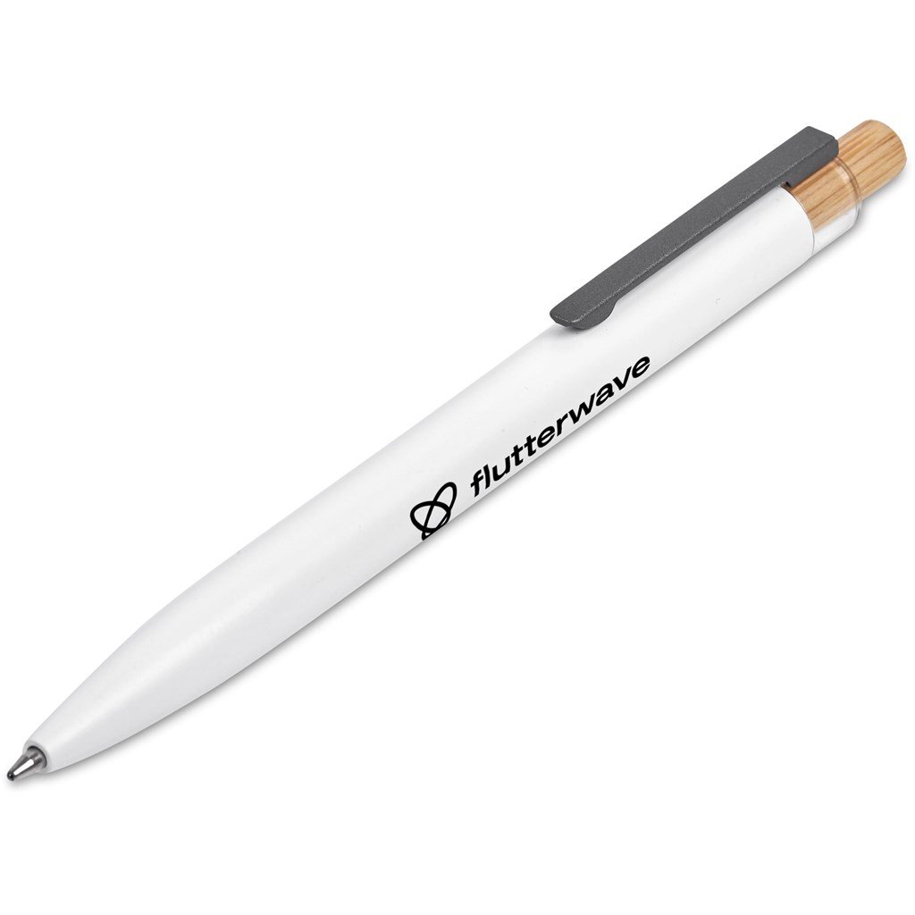 Mimo Recycled Aluminium Ball Pen SOLID WHITE - Metal Pens,Recycled Writing Instruments