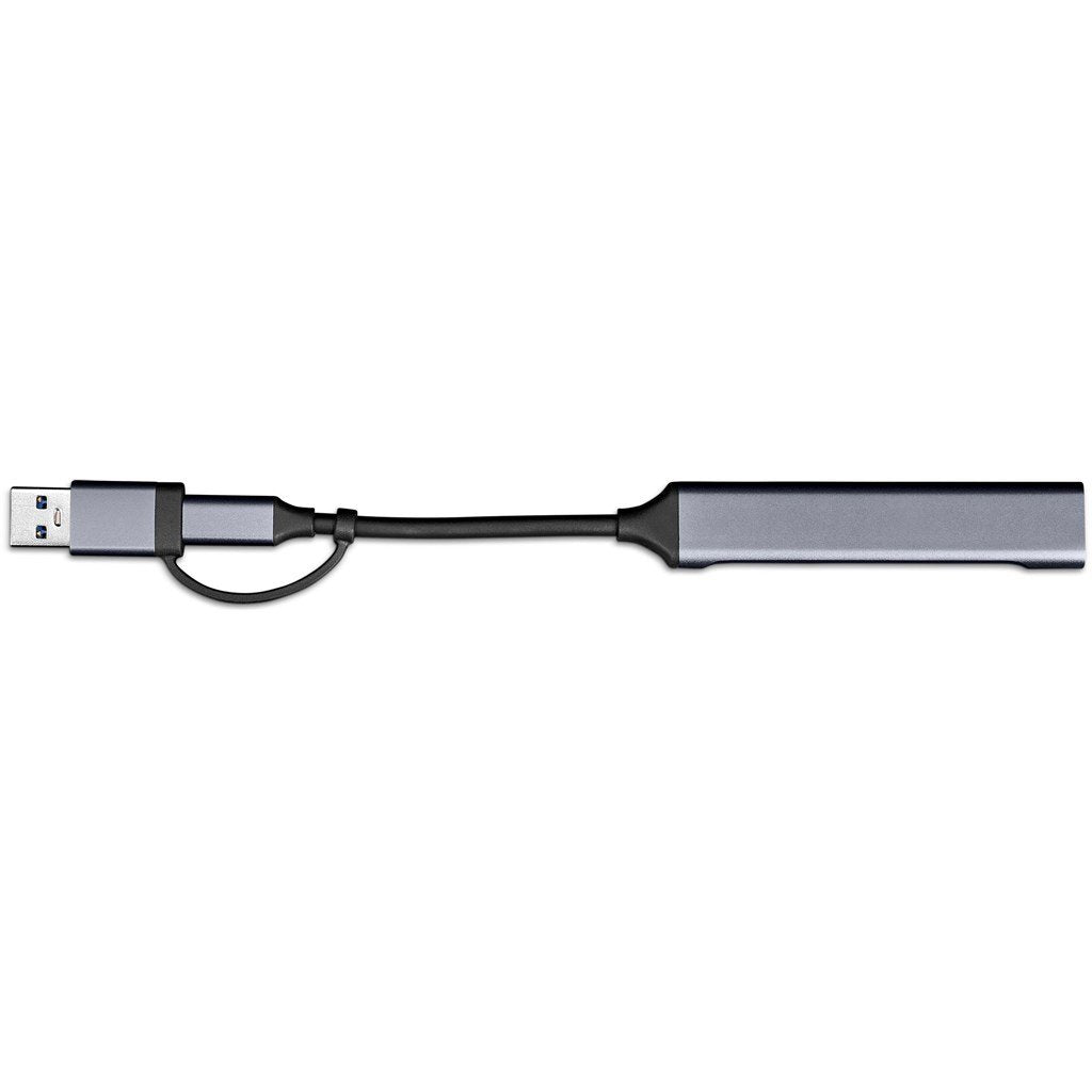 Minsk 2-in-1 Connector USB Hub GUN METAL - Hubs,Technology