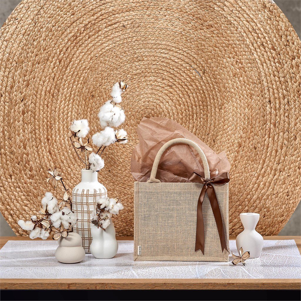 Miyag Midi Jute Gift Bag - Eco-Friendly Bags,Cotton and Bags,Shoppers Totes,Jute Products,Eco Ideas,Bags,Bags