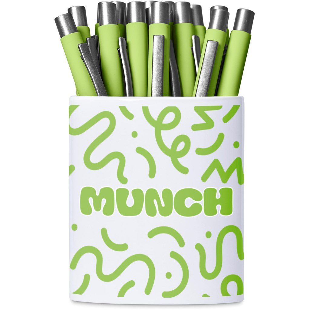 Mural Sublimation Ceramic Stationery Cup SOLID WHITE - Stationery,Stationery,Ideas for Work