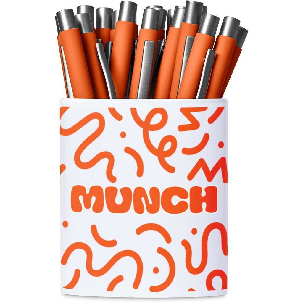 Mural Sublimation Ceramic Stationery Cup SOLID WHITE - Stationery,Stationery,Ideas for Work