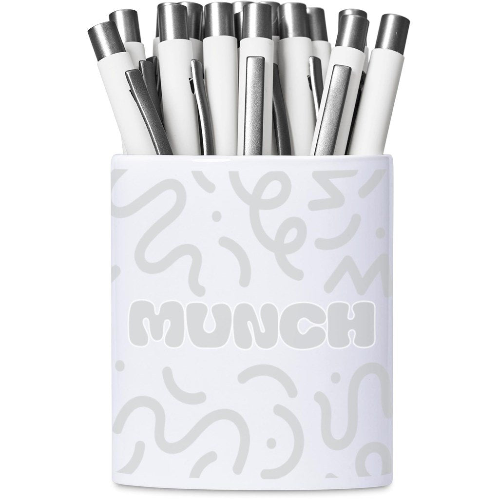 Mural Sublimation Ceramic Stationery Cup SOLID WHITE - Stationery,Stationery,Ideas for Work