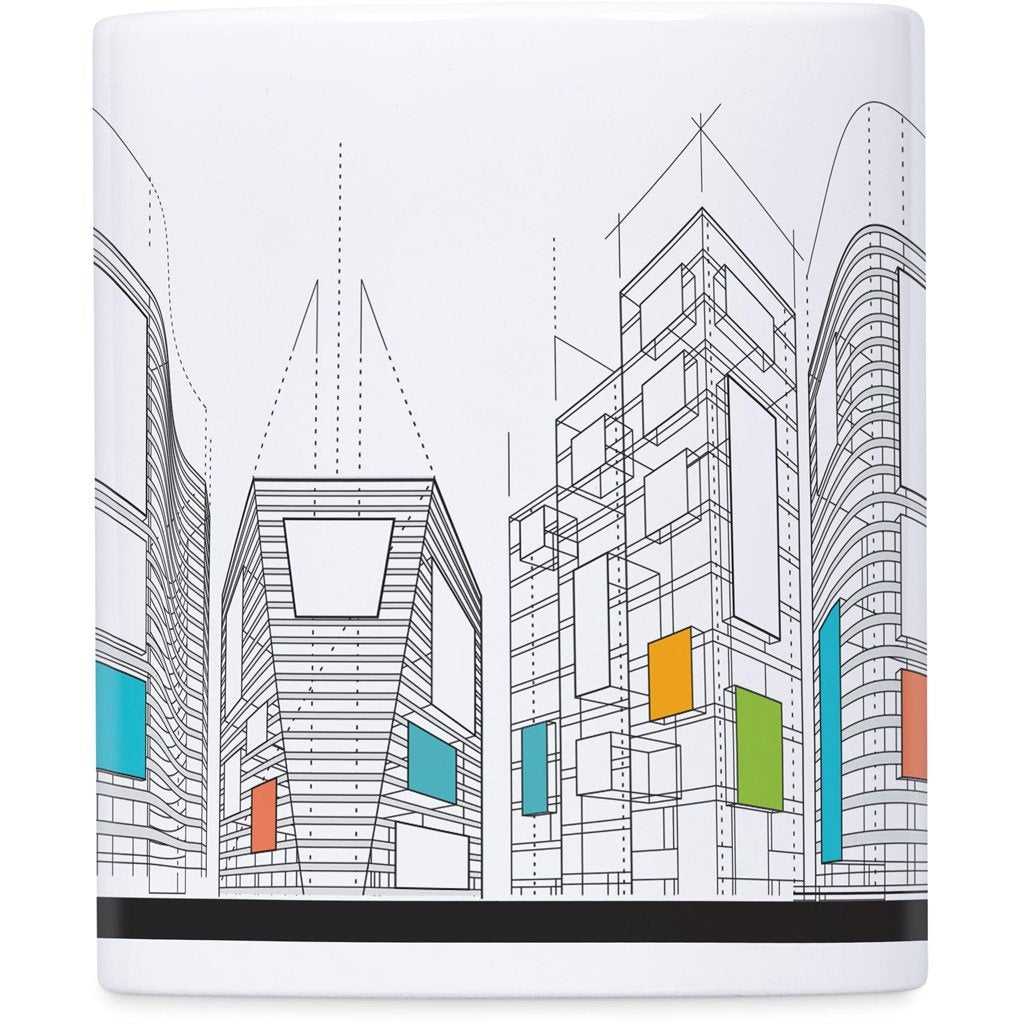Mural Sublimation Ceramic Stationery Cup SOLID WHITE - Stationery,Stationery,Ideas for Work