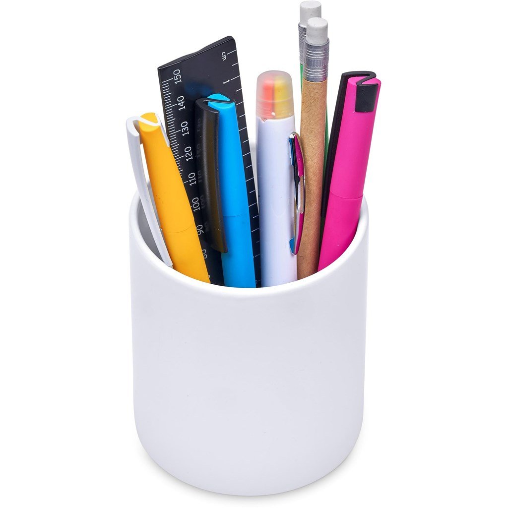 Mural Sublimation Ceramic Stationery Cup SOLID WHITE - Stationery,Stationery,Ideas for Work