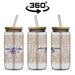 Natsu Glass & Bamboo Tumbler Straw - 500ml NATURAL - Travel Mugs and Tumblers,Glass Products,Drinkware,Full-Wrap UV Bottles