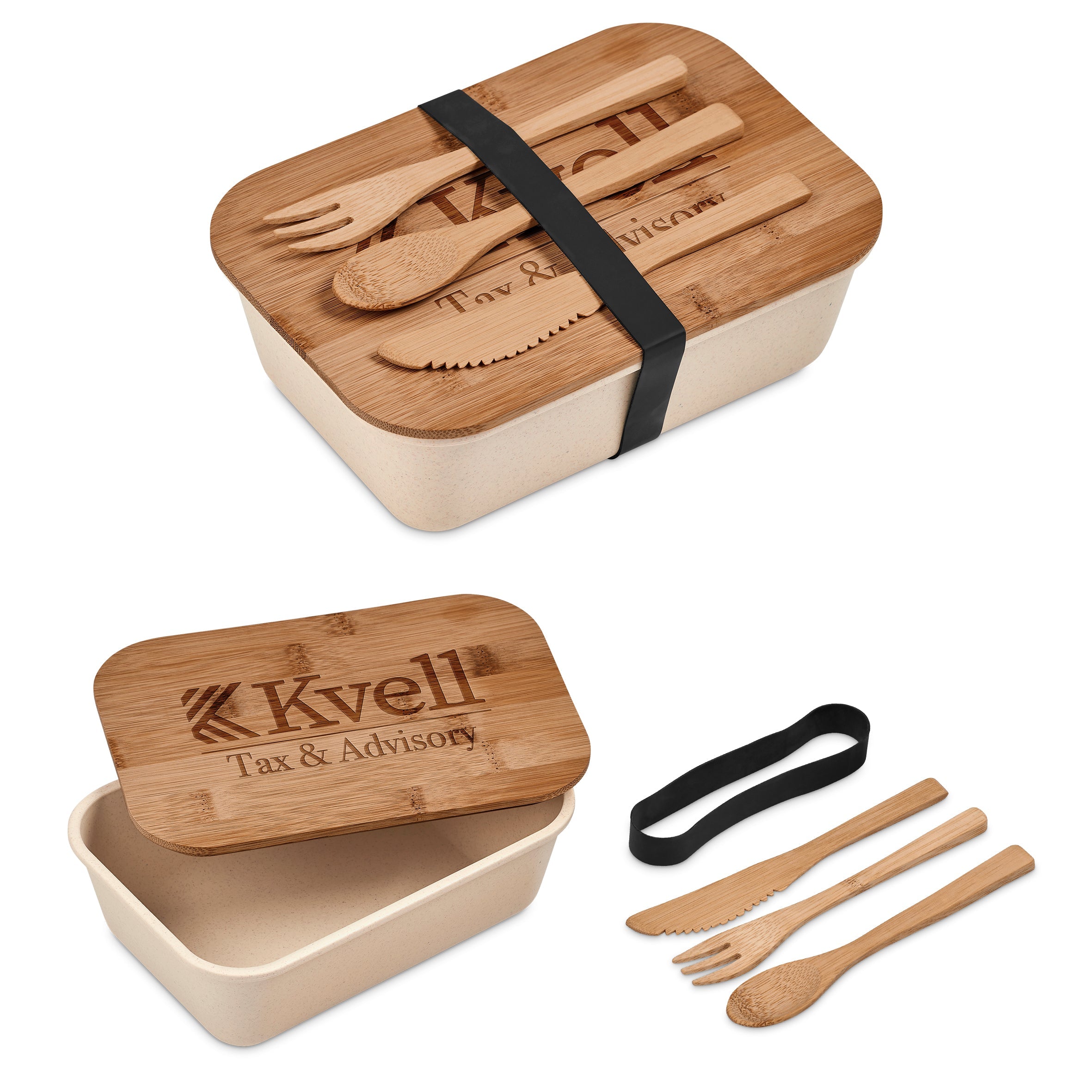 Natura Plus Bamboo Fibre Lunch Box Set Natural / NT