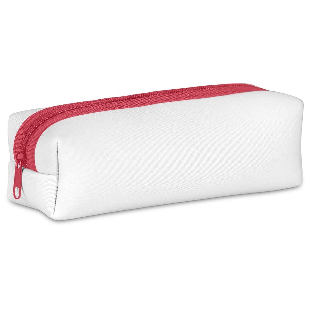 Custom Neoprene Doodle Pencil Case RED - Stationery,Custom School Accessories,Custom Accessories