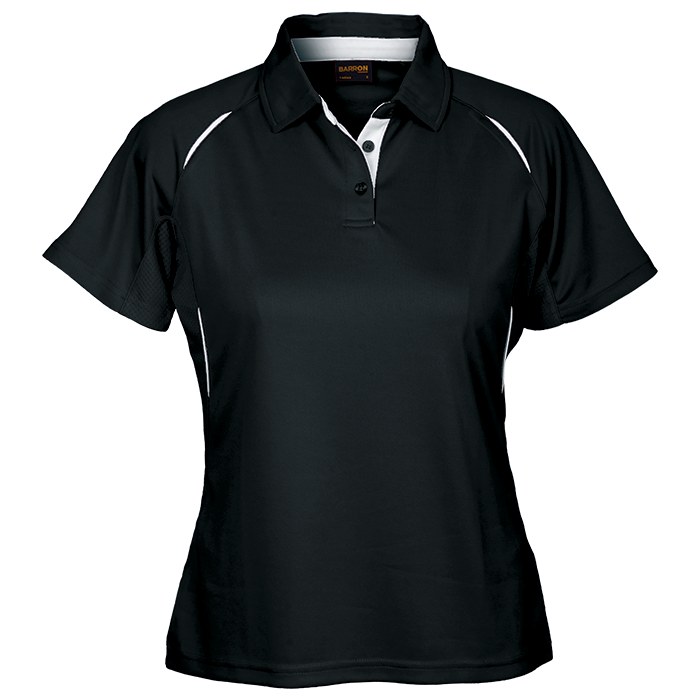Neptune Golfer Ladies Black/White / XS / Regular - Golf Shirts