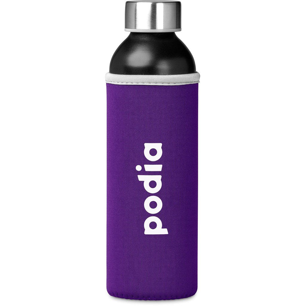 Nostro Recycled Aluminium Water Bottle - 650ml PURPLE - Bottles,Drinkware,Recycled Drinkware