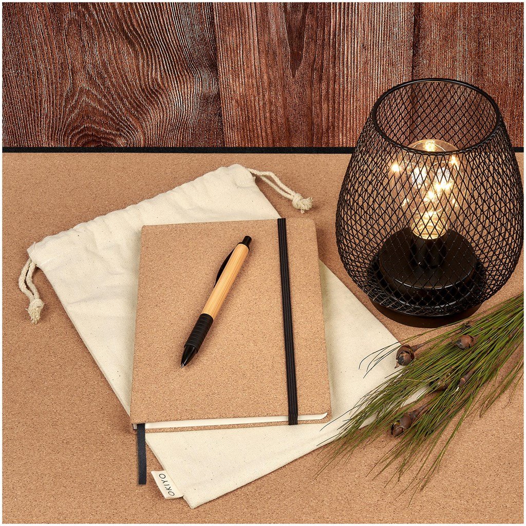Noto Cork & Bamboo Notebook Pen Set Natural / NT