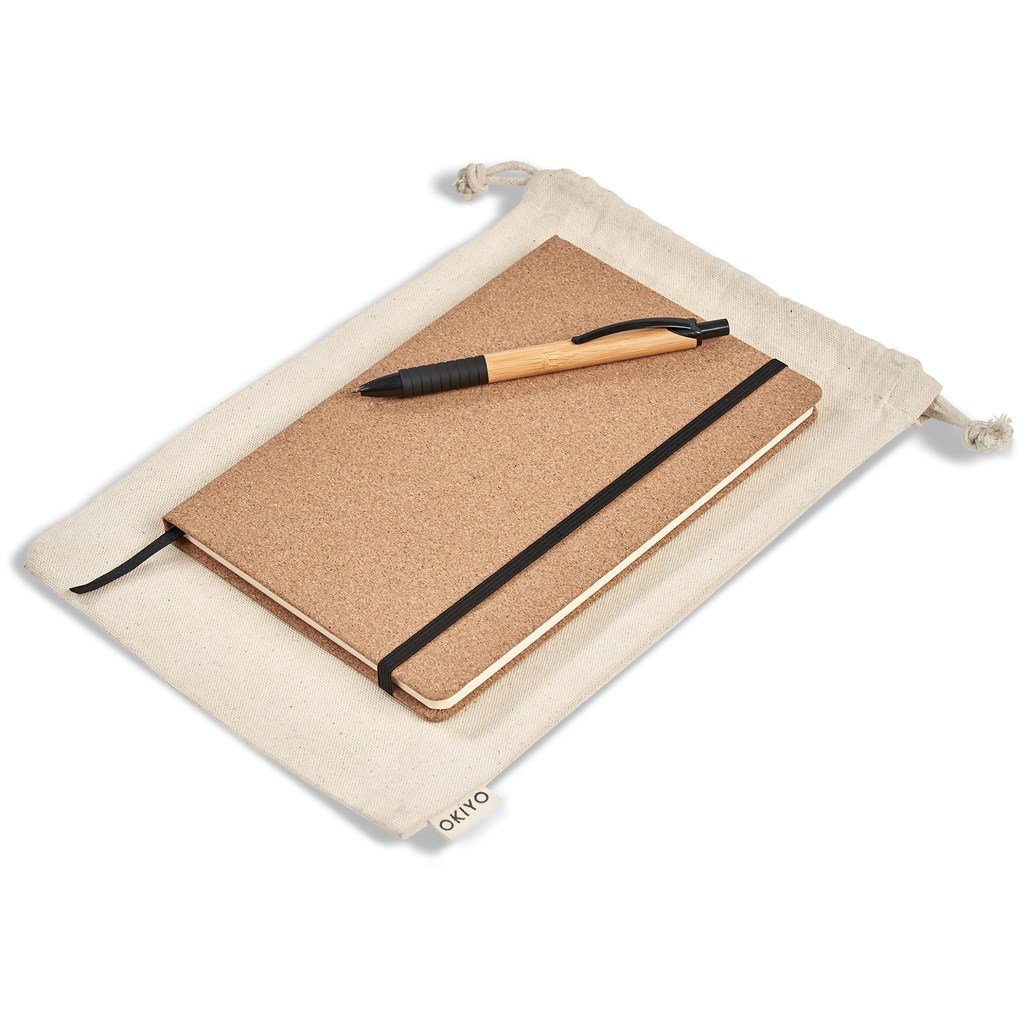 Noto Cork & Bamboo Notebook Pen Set Natural / NT