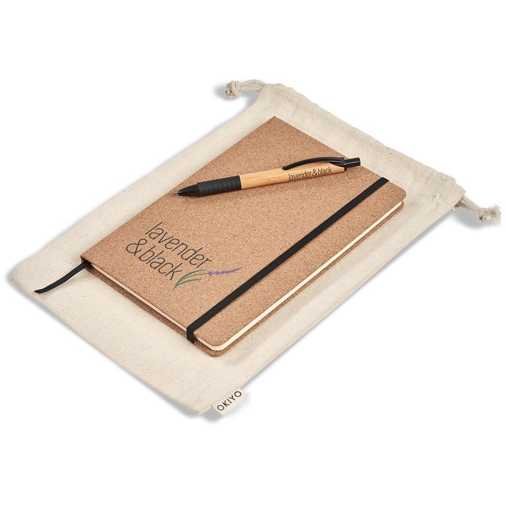 Noto Cork & Bamboo Notebook Pen Set Natural / NT