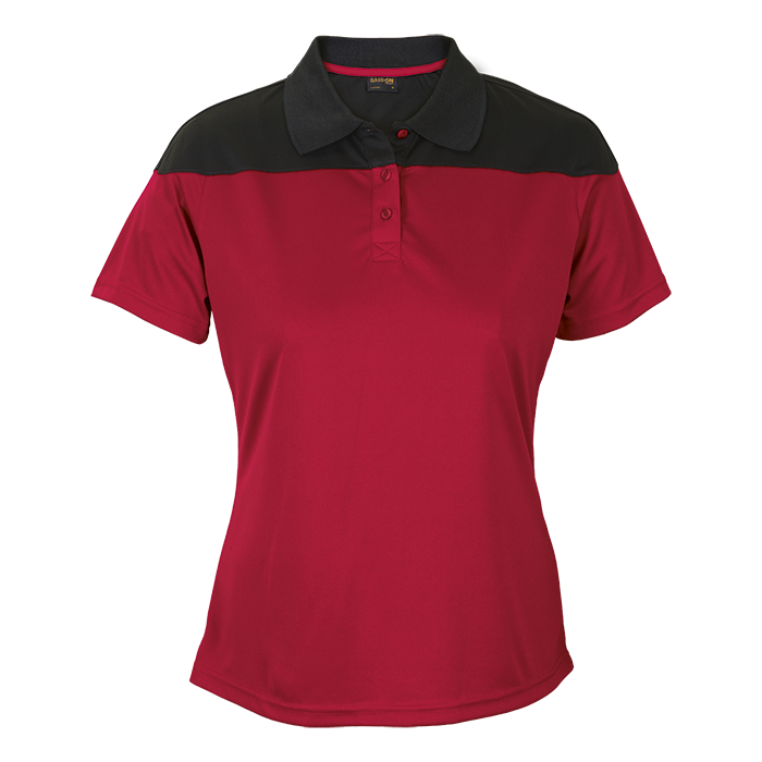 Omega Golfer Ladies Red/Black / XS / Regular - Golf Shirts