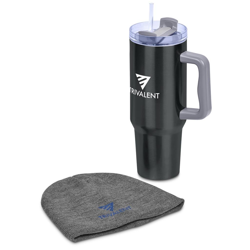 Ontario Winter Gift Set DARK GREY - Sets,Headwear Sets,Winter Sets