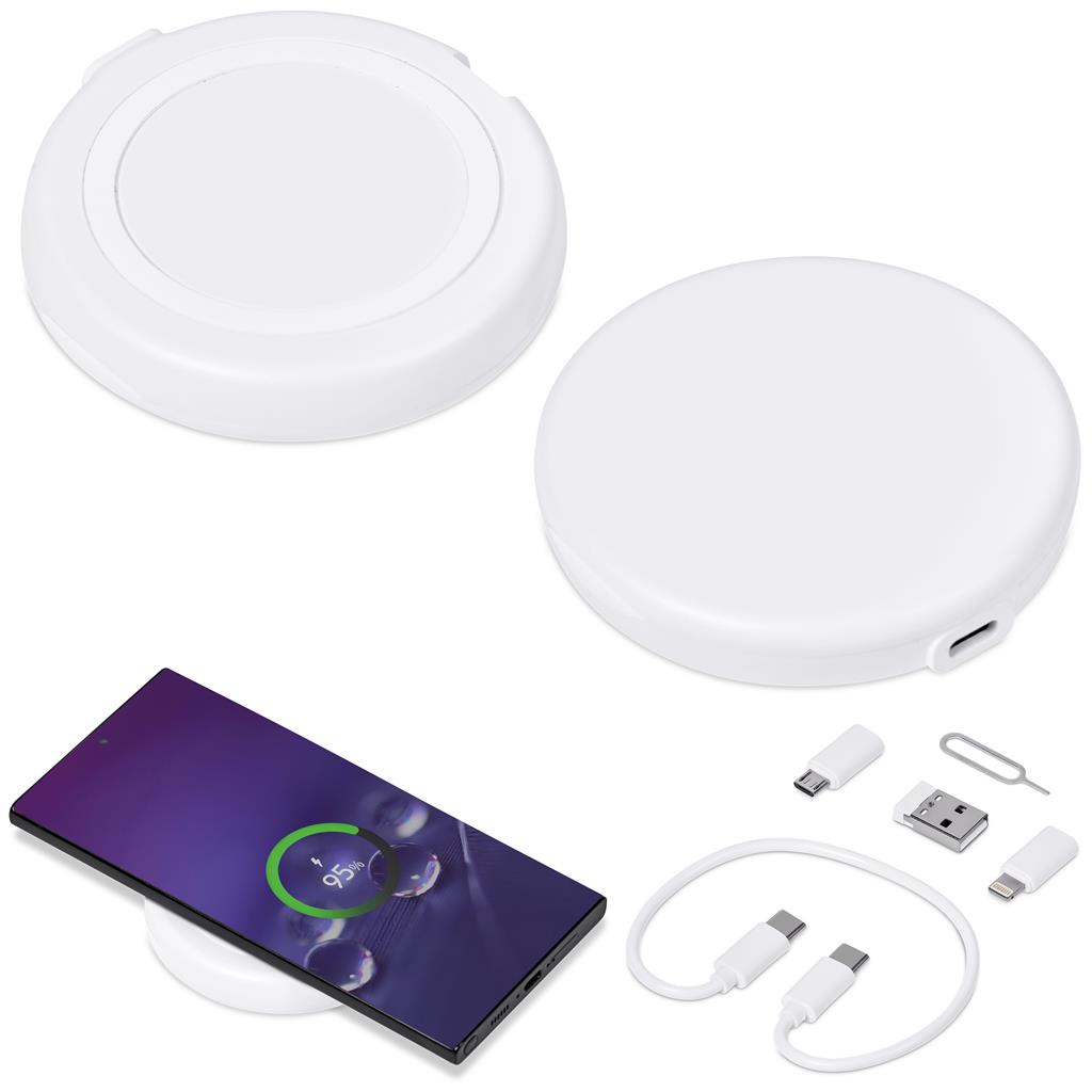 Orbit Wireless Charger & Multi-Function Cable Kit SOLID WHITE - Technology,Wireless Chargers,Technology