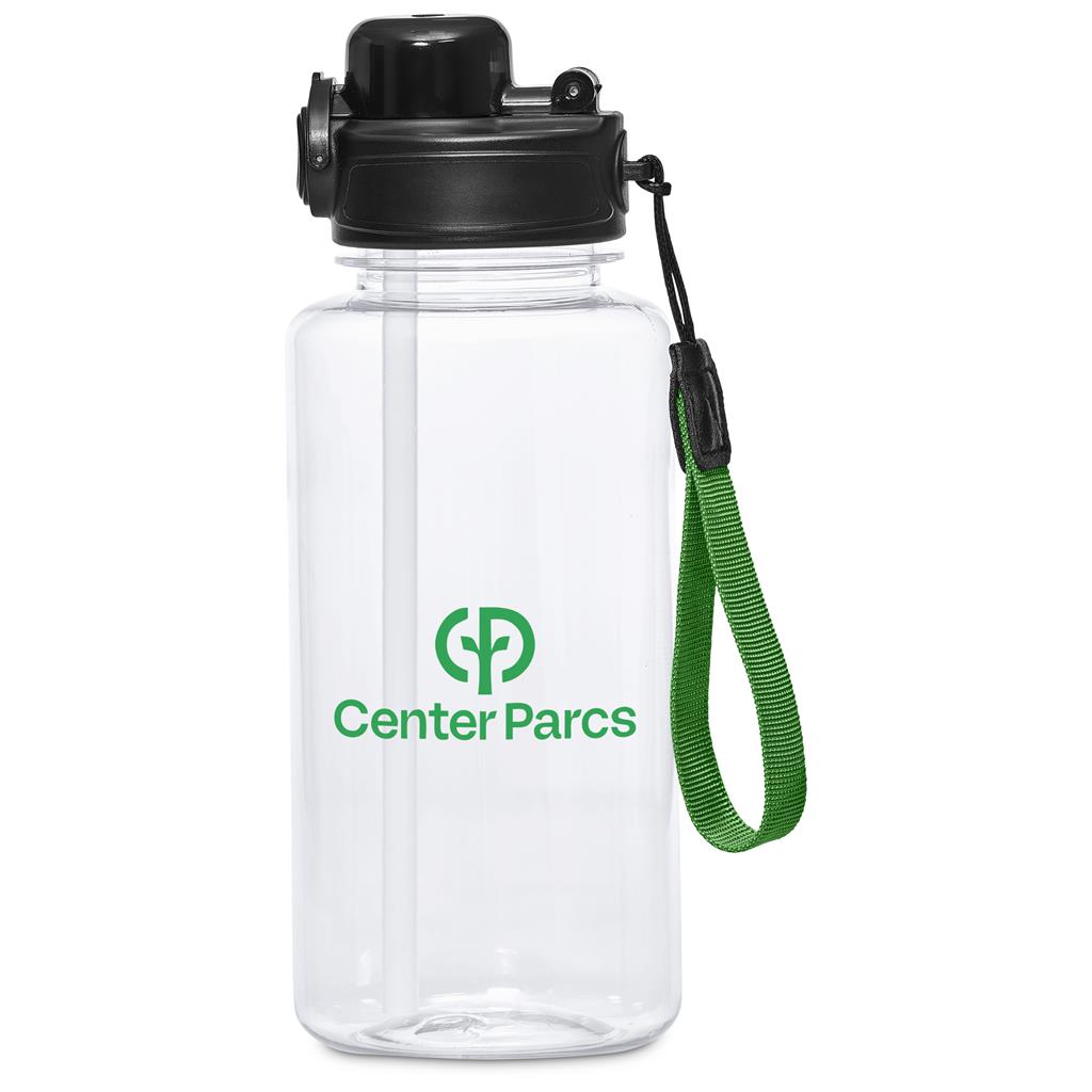 Ortega Recycled PET Water Bottle – 1Litre GREEN - Bottles,Recycled Products,Recycled Drinkware,Drinkware