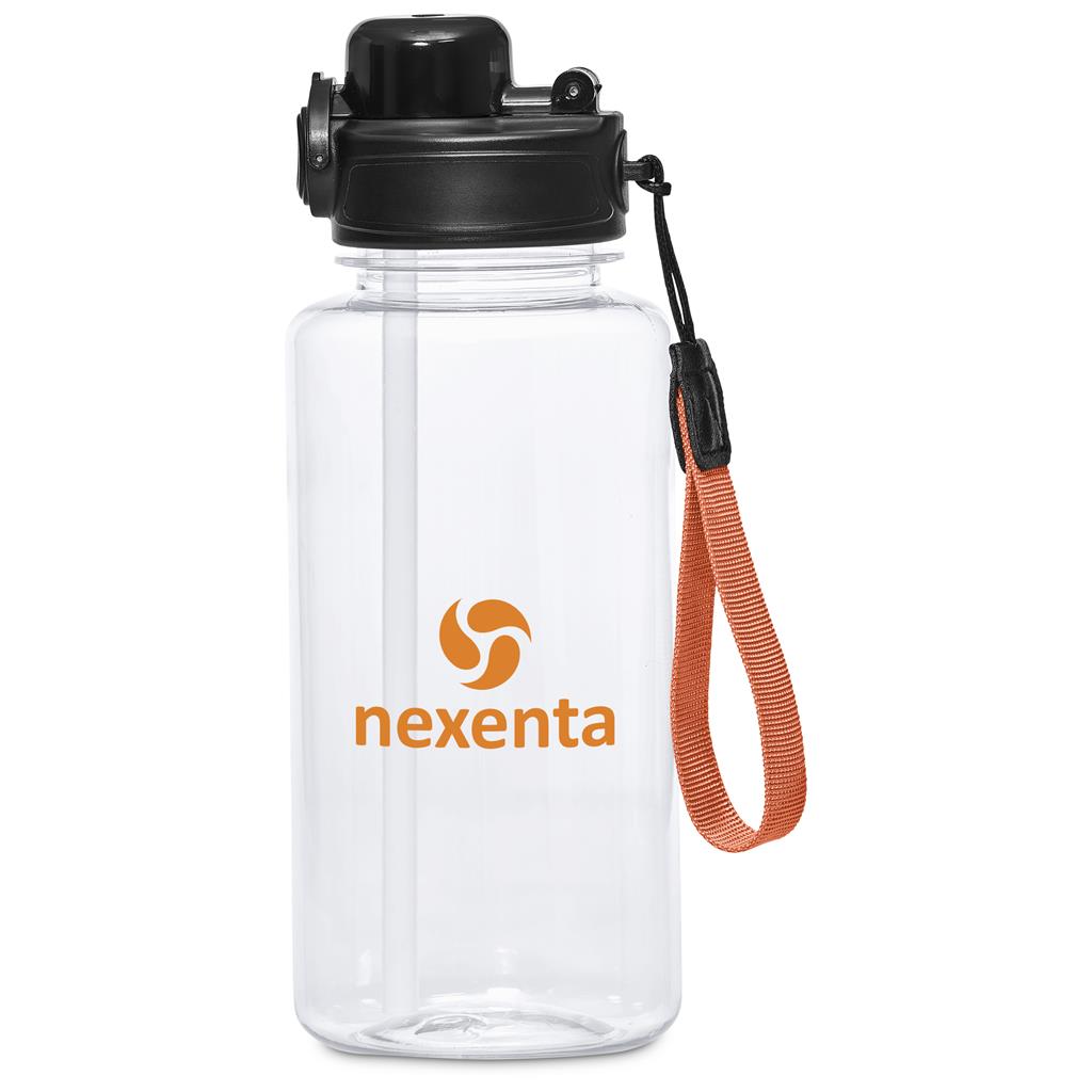 Ortega Recycled PET Water Bottle – 1Litre ORANGE - Bottles,Recycled Products,Recycled Drinkware,Drinkware