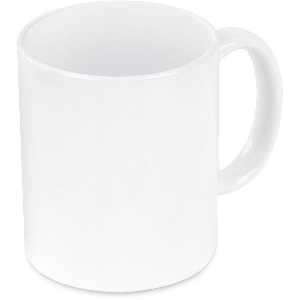 Oslo Ceramic Coffee Mug - 330ml Solid White / SW - Mugs