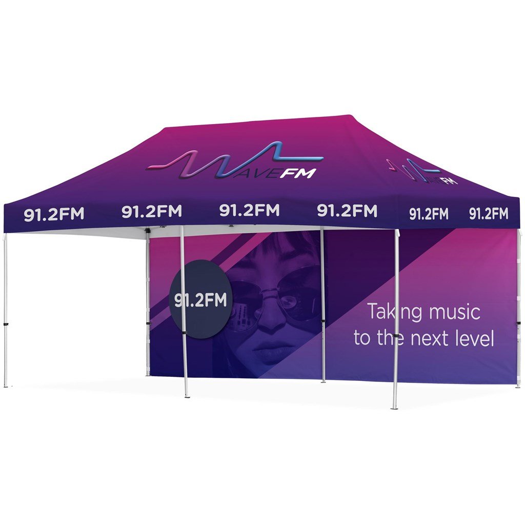 Ovation Sublimated Gazebo 6m X 3m - 1 Long Full-Wall Skin - Canopies & Gazebos