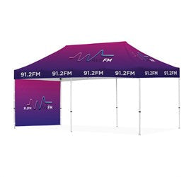 Ovation Sublimated Gazebo 6m X 3m - 1 Short Full-Wall Skin-Canopies & Gazebos