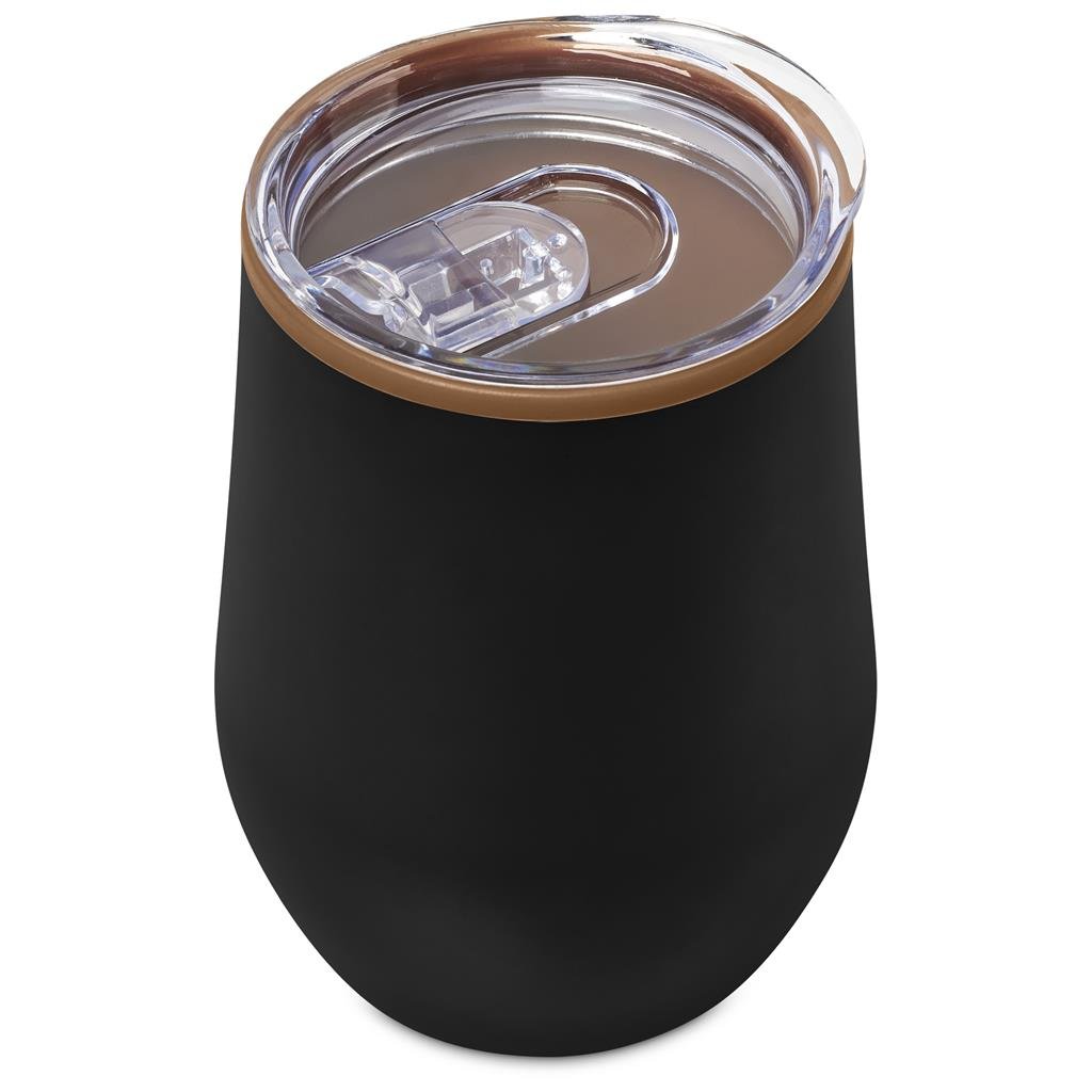 Ovolo Stainless Steel & Plastic Double-Wall Tumbler – 350ml - Travel Mugs and Tumblers,Drinkware