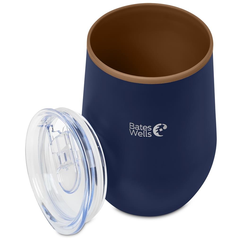 Ovolo Stainless Steel & Plastic Double-Wall Tumbler – 350ml - Travel Mugs and Tumblers,Drinkware