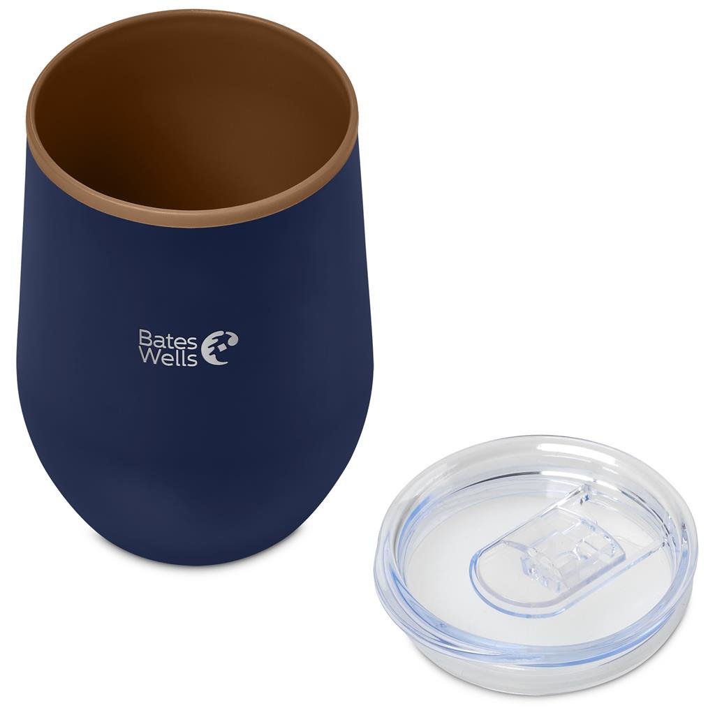 Ovolo Stainless Steel & Plastic Double-Wall Tumbler – 350ml - Travel Mugs and Tumblers,Drinkware