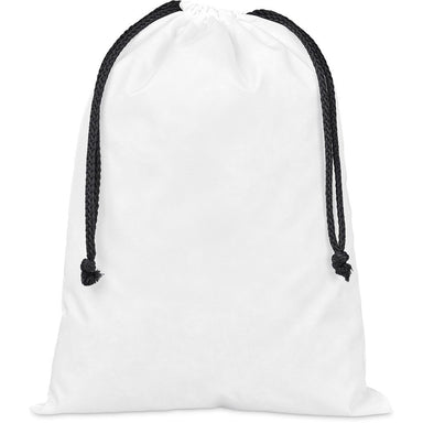 Custom Pacific Maxi Polyester Drawstring Pouch BLACK - Bags and Backpacks,Custom Backpacks