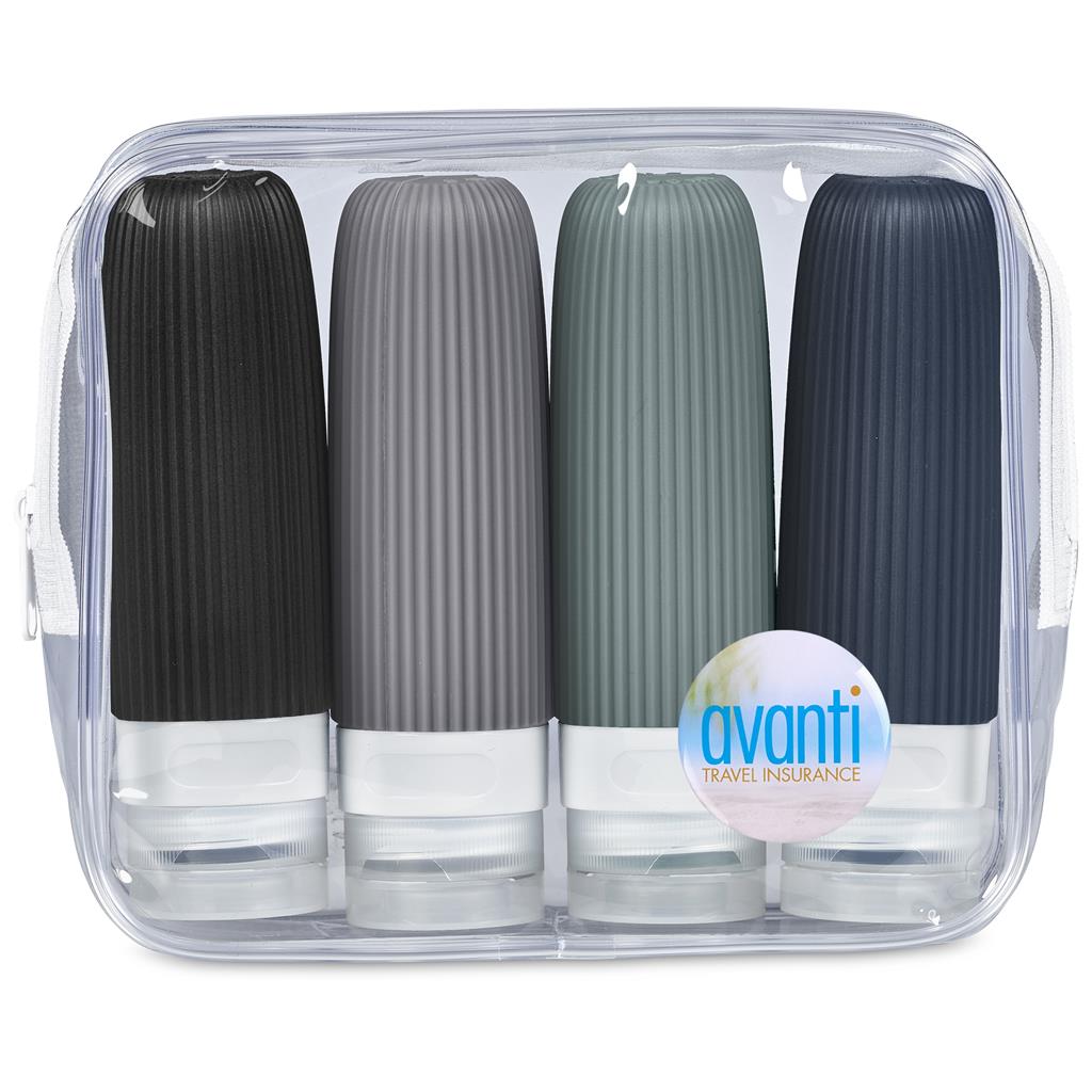 Pack Mate Silicone Travel Set TRANSPARENT - Accessories,Personal Care And Pamper,Travel Essentials,Personal Pamper