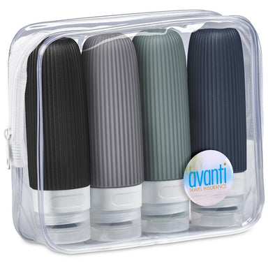 Pack Mate Silicone Travel Set TRANSPARENT - Accessories,Personal Care And Pamper,Travel Essentials,Personal Pamper