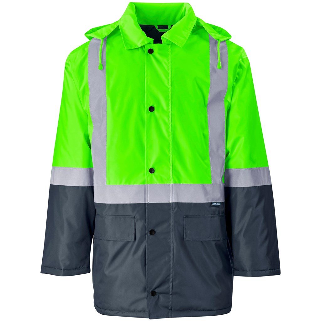 Padded Two-Tone High Visibility Reflective Jacket 4XL / Lime / L