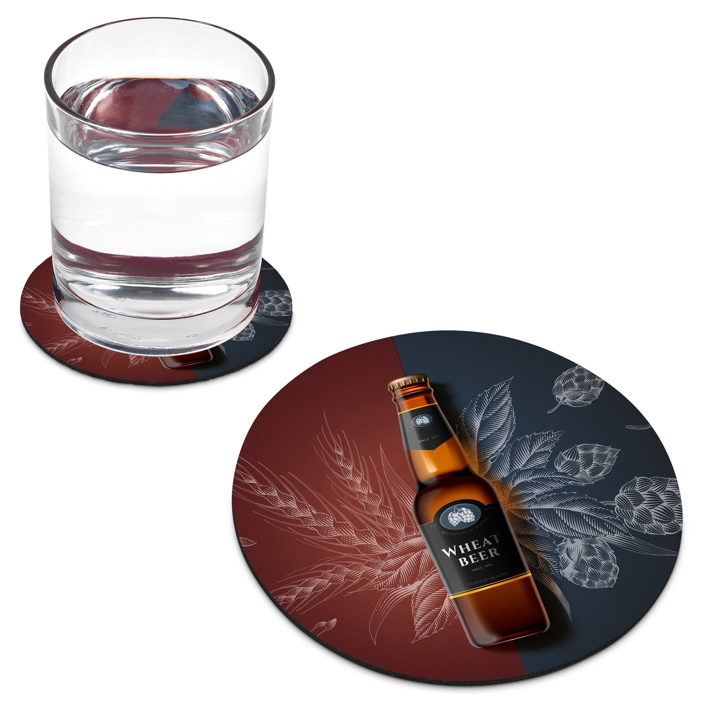 Palmos Full Colour Sublimation Coaster Solid White / SW - Coasters