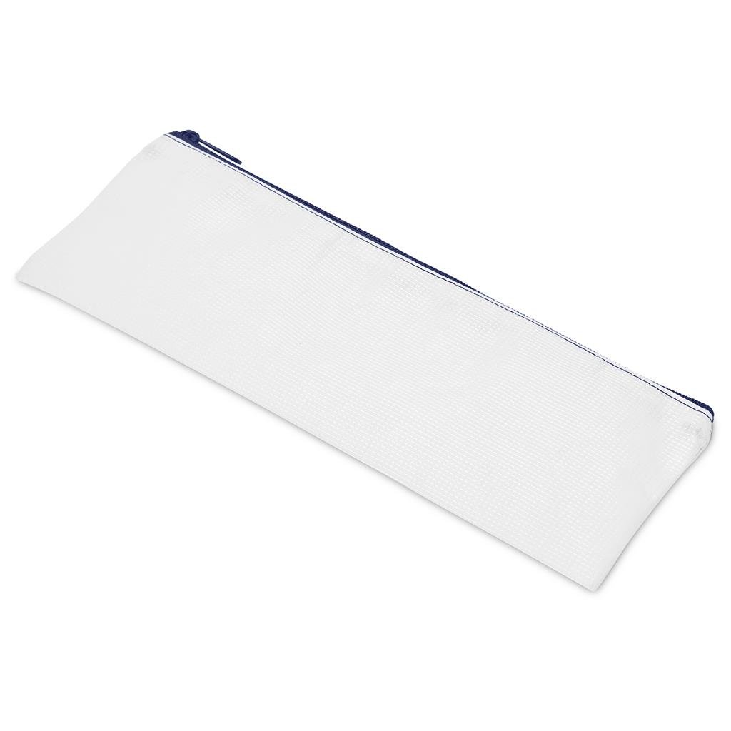 Custom Parker Recycled PET Stitch-Bond Pencil Case NAVY - Stationery,Custom School Accessories,Custom Accessories