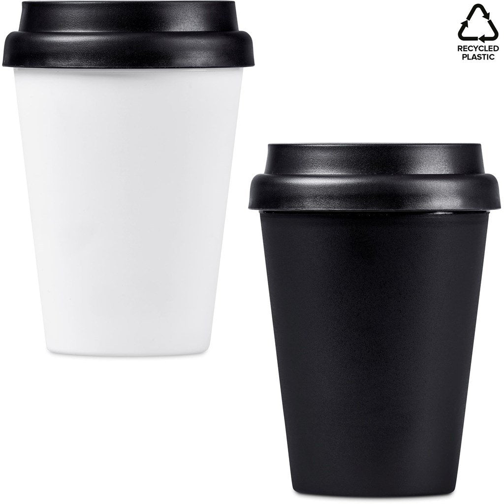 Perk Recycled Plastic Double-Wall Tumbler – 300ml - Travel Mugs and Tumblers,Drinkware,Recycled Drinkware