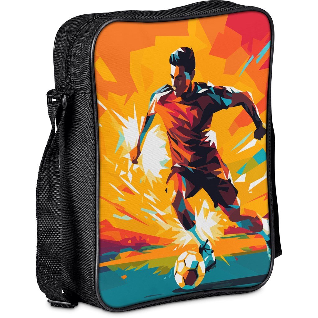 Pre-Printed Sample Custom A4 Crossbody Seminar Bag BLACK - Conference Bags,Custom and Waist Bags