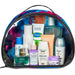 Pre-Printed Sample Custom Aloe Toiletry Bag With PVC Front Window BLACK - and Cosmetic Bags