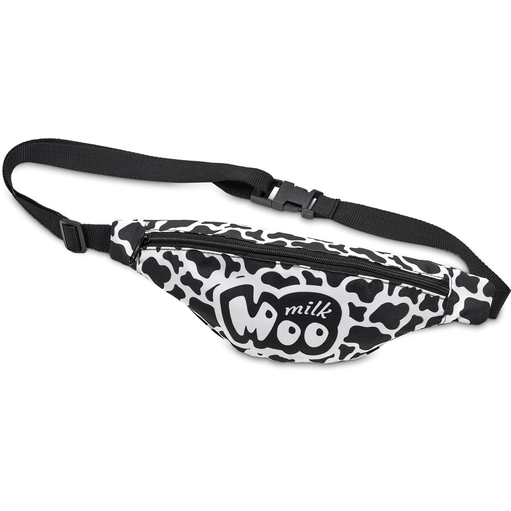 Pre-Printed Sample Custom Ballito Waist Bag BLACK - Crossbody and Bags