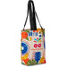 Pre-Printed Sample Custom Bayside Recycled PET Stitch-Bond Shopper BLACK - and Tote Bags