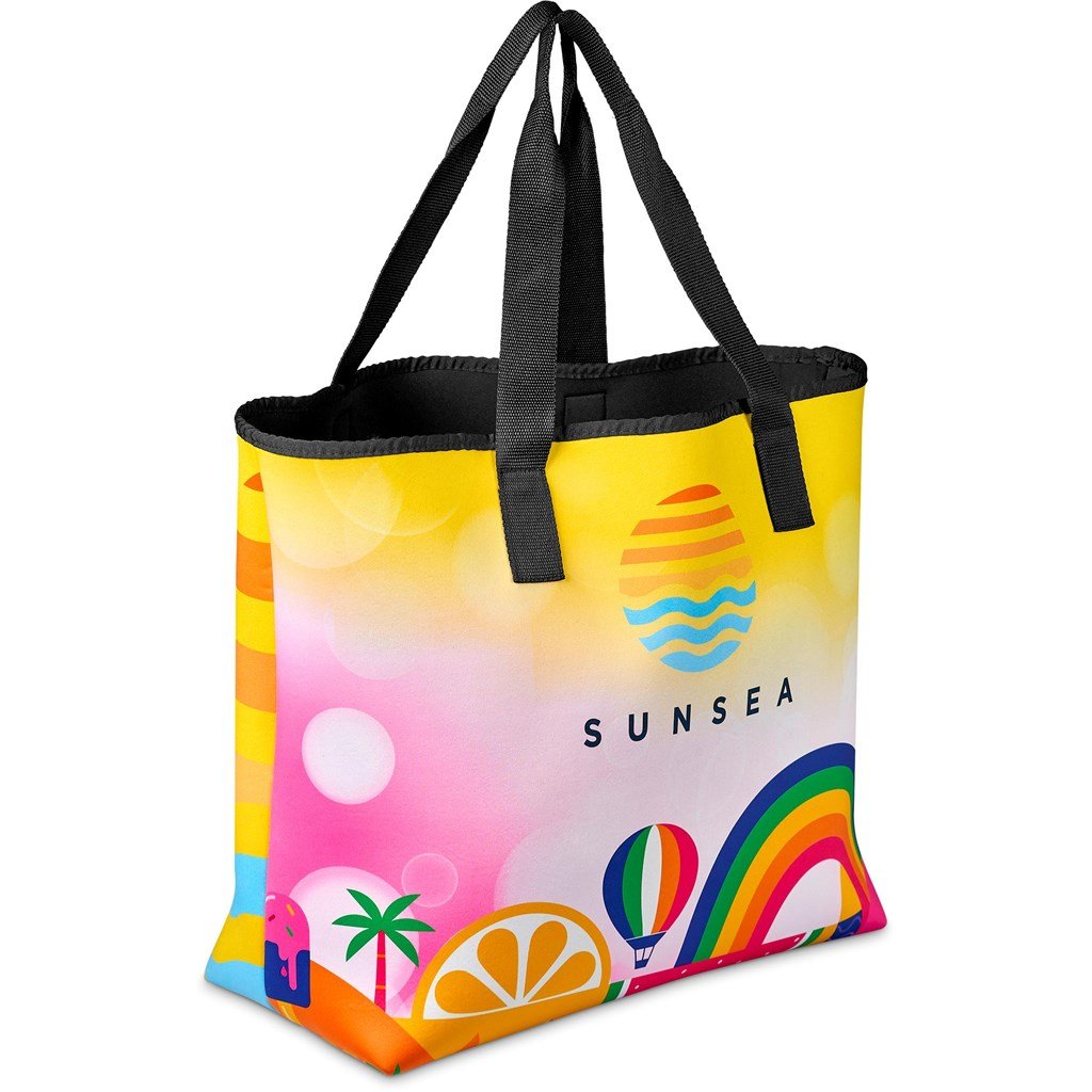 Pre-Printed Sample Custom Boulders Neoprene Beach Bag BLACK - Bags,Custom and Outdoor
