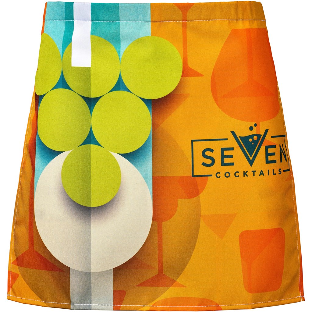 Pre-Printed Sample Custom Classic Half Apron BLACK - Home and Living