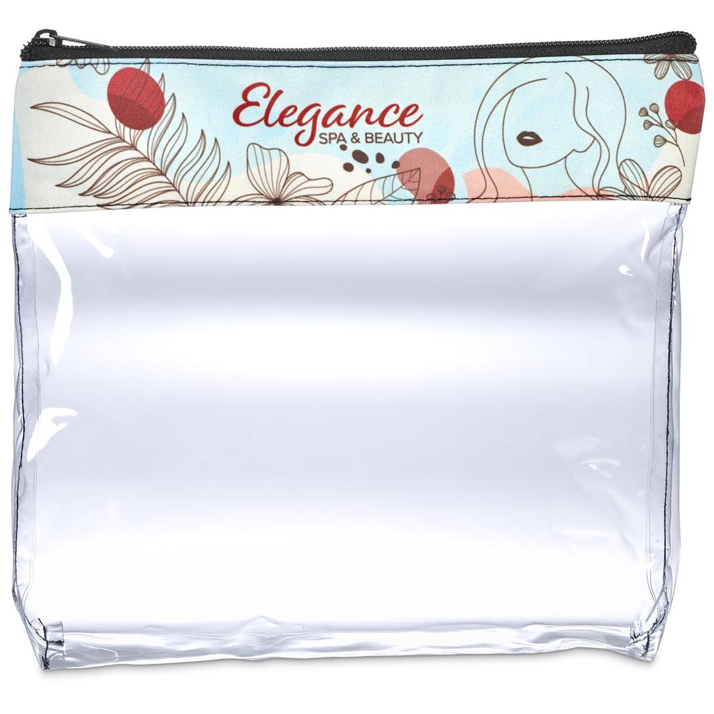 Pre-Printed Sample Custom Cleopatra Cosmetic Bag TRANSPARENT - Toiletry and Bags