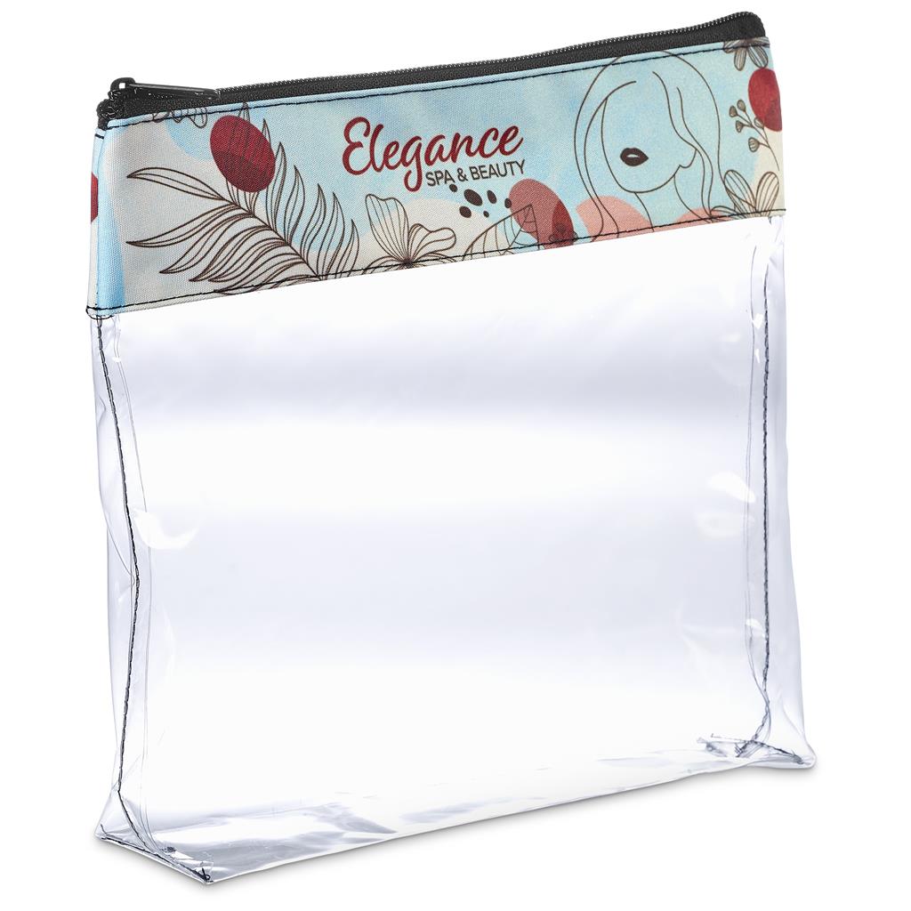 Pre-Printed Sample Custom Cleopatra Cosmetic Bag TRANSPARENT - Toiletry and Bags