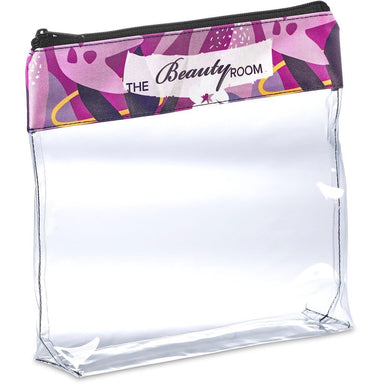 Pre-Printed Sample Custom Cleopatra Cosmetic Bag TRANSPARENT - Toiletry and Bags
