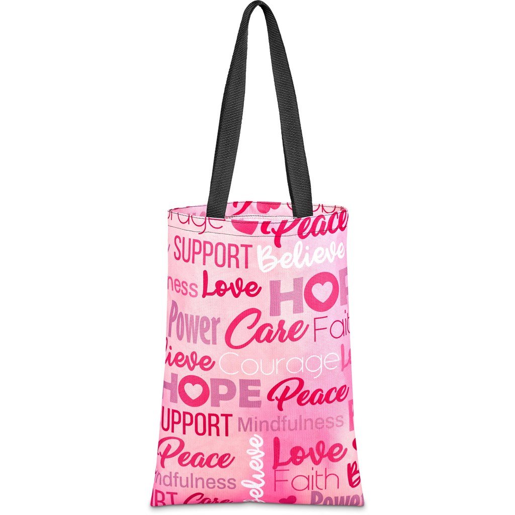 Pre-Printed Sample Custom Eden Recycled PET Stitch-Bond Shopper BLACK - and Tote Bags