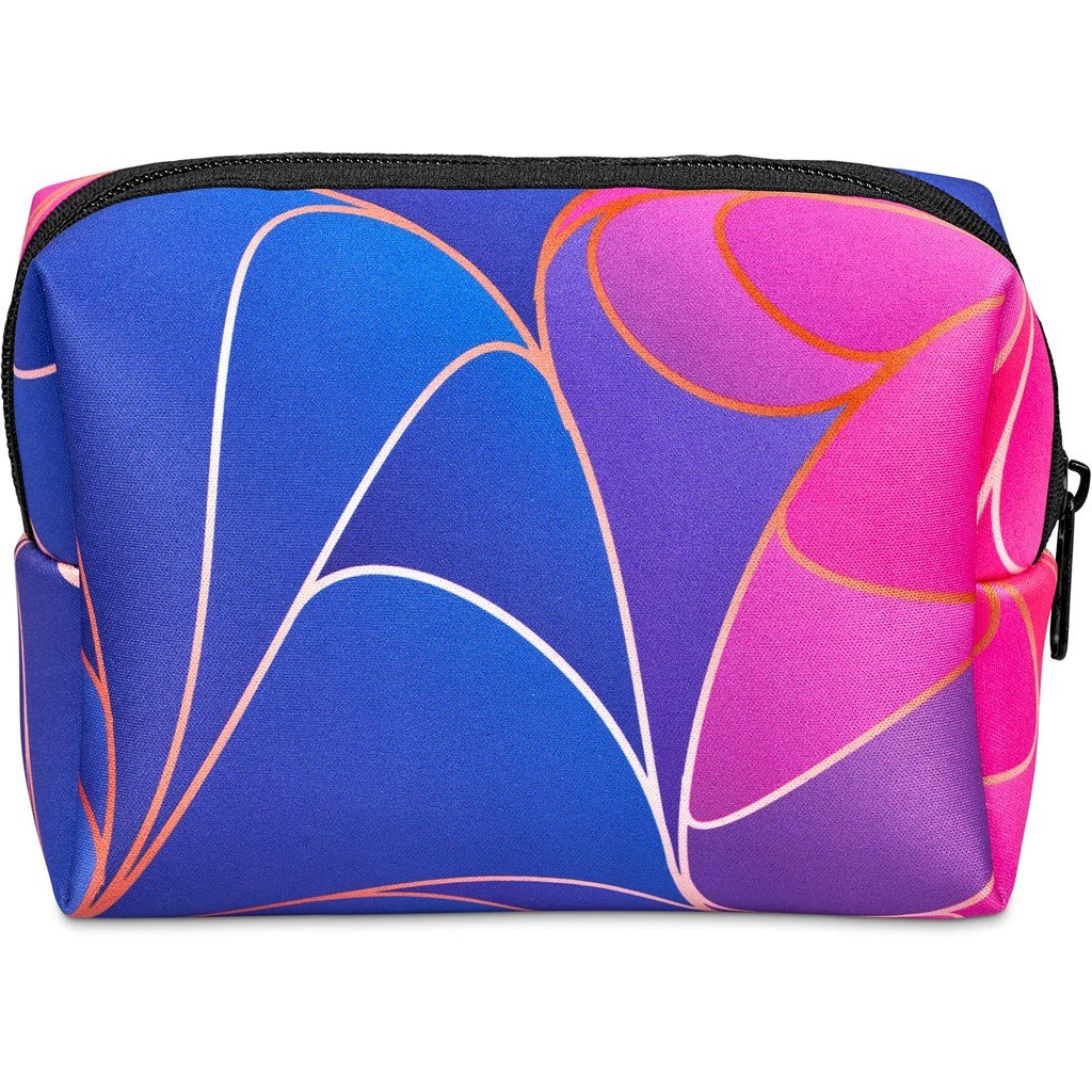 Pre-Printed Sample Custom Emma Neoprene Cosmetic Bag BLACK - Toiletry and Bags
