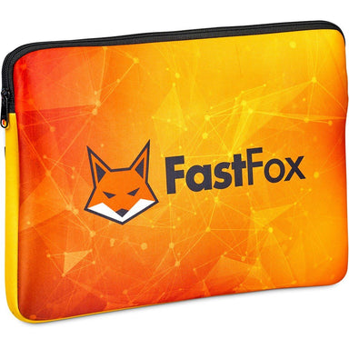 Pre-Printed Sample Custom Knysna Neoprene 13-inch Laptop Sleeve BLACK - Tech Sleeves