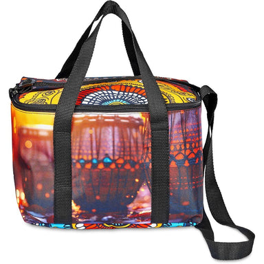 Pre-Printed Sample Custom Kruger Polyester 12-Can Cooler BLACK - Coolers and Lunchware