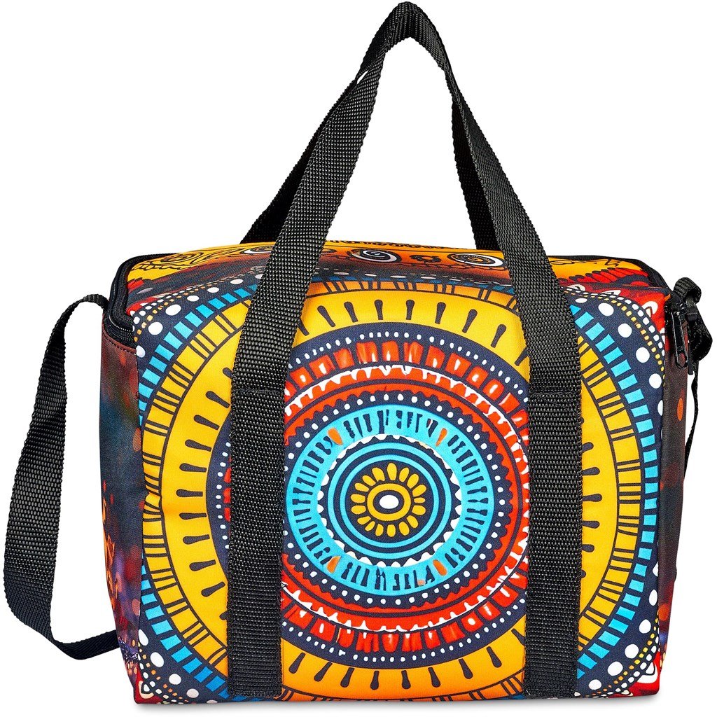 Pre-Printed Sample Custom Kruger Polyester 12-Can Cooler BLACK - Coolers and Lunchware