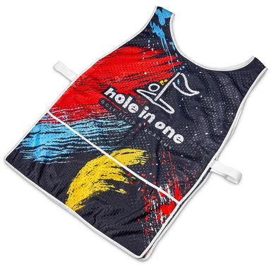 Pre-Printed Sample Custom League Caddy Bib SOLID WHITE - Sports and Fitness