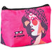 Pre-Printed Sample Custom Leanne Recycled PET Stitch-Bond Midi Toiletry Bag BLACK - and Cosmetic Bags